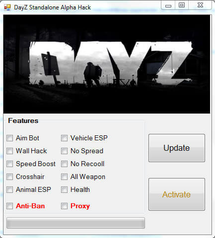 DayZ standalone internal hack menu